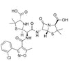 (2S,5R,6R)-6-((R)-2-((2R,4S)-4-carboxy-5,5-dimethylthiazolidin-2-yl)-2-(3-(2-chlorophenyl)-5-methylisoxazole-4-carboxamido)acetamido)-3,3-dimethyl-7-oxo-4-thia-1-azabicyclo[3.2.0]heptane-2-carboxylic acid