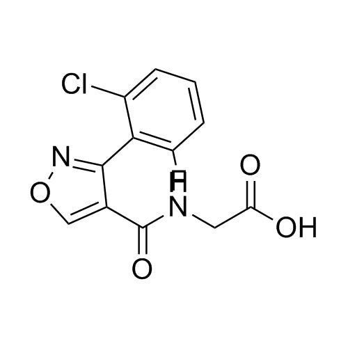 2-(3-(2-chloro-6-fluorophenyl)isoxazole-4-carboxamido)acetic acid