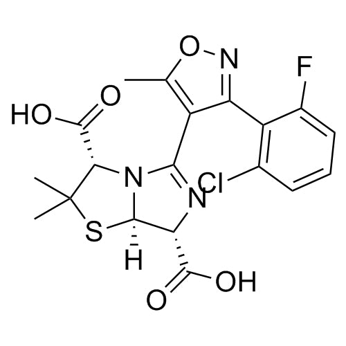 (3S,7R,7aR)-5-(3-(2-chloro-6-fluorophenyl)-5-methylisoxazol-4-yl)-2,2-dimethyl-2,3,7,7a-tetrahydroimidazo[5,1-b]thiazole-3,7-dicarboxylic acid
