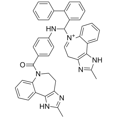 6-([1,1'-biphenyl]-2-yl((4-(2-methyl-1,4,5,6-tetrahydrobenzo[b]imidazo[4,5-d]azepine-6-carbonyl)phenyl)amino)methyl)-2-methyl-1,4-dihydrobenzo[b]imidazo[4,5-d]azepin-6-ium