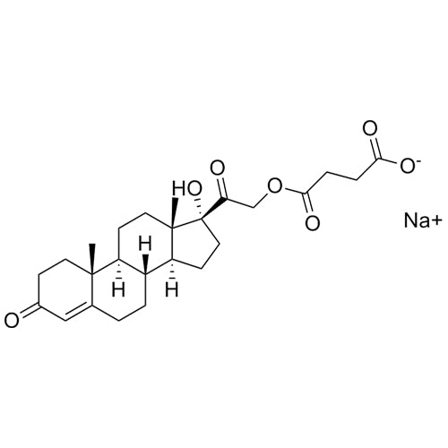 sodium 4-(2-((8R,9S,10R,13S,14S,17R)-17-hydroxy-10,13-dimethyl-3-oxo-2,3,6,7,8,9,10,11,12,13,14,15,16,17-tetradecahydro-1H-cyclopenta[a]phenanthren-17-yl)-2-oxoethoxy)-4-oxobutanoate