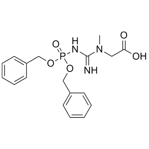 2-(3-(bis(benzyloxy)phosphoryl)-1-methylguanidino)acetic acid