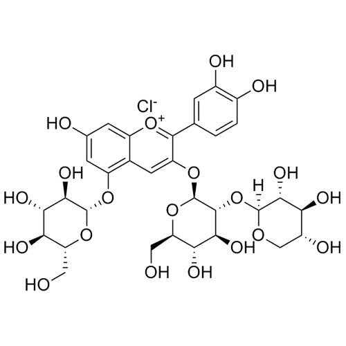 Cyanidin 3-Sambubioside-5-Glucoside Chloride