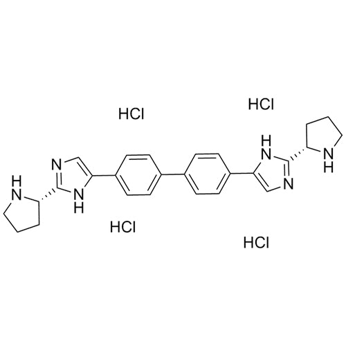 4,4'-bis(2-((S)-pyrrolidin-2-yl)-1H-imidazol-5-yl)-1,1'-biphenyl tetrahydrochloride