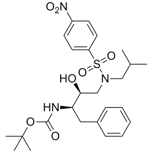 tert-butyl ((2R,3S)-3-hydroxy-4-(N-isobutyl-4-nitrophenylsulfonamido)-1-phenylbutan-2-yl)carbamate