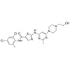 N-(2,4-dichloro-6-methylphenyl)-2-((6-(4-(2-hydroxyethyl)piperazin-1-yl)-2-methylpyrimidin-4-yl)amino)thiazole-5-carboxamide