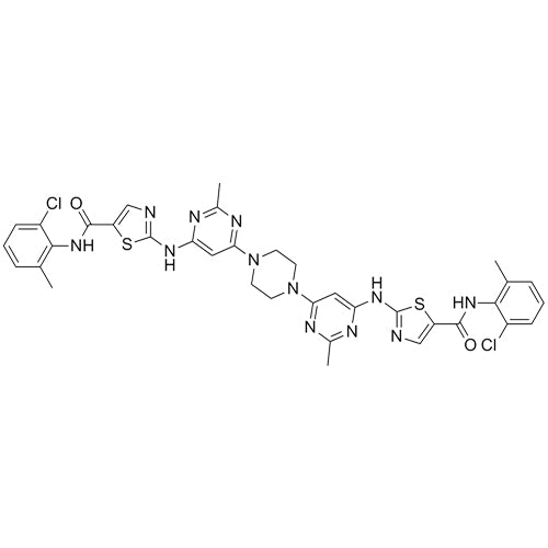 2,2'-((6,6'-(piperazine-1,4-diyl)bis(2-methylpyrimidine-6,4-diyl))bis(azanediyl))bis(N-(2-chloro-6-methylphenyl)thiazole-5-carboxamide)