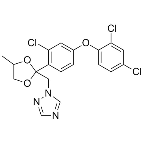 1-((2-(2-chloro-4-(2,4-dichlorophenoxy)phenyl)-4-methyl-1,3-dioxolan-2-yl)methyl)-1H-1,2,4-triazole