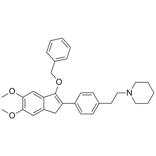 1-(4-(3-(benzyloxy)-5,6-dimethoxy-1H-inden-2-yl)phenethyl)piperidine