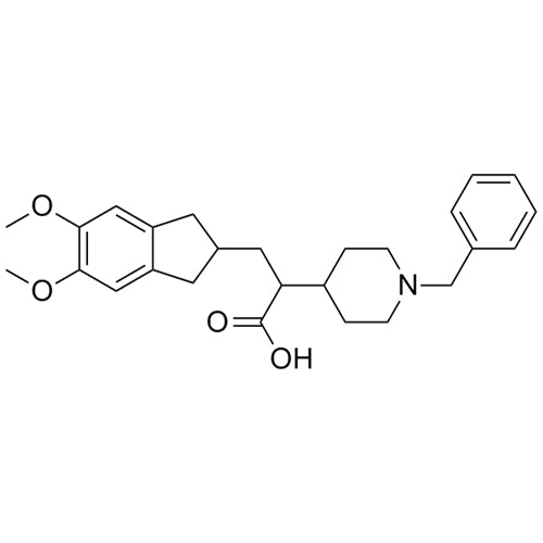 2-(1-benzylpiperidin-4-yl)-3-(5,6-dimethoxy-2,3-dihydro-1H-inden-2-yl)propanoic acid