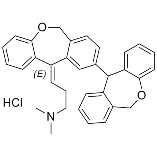 (E)-3-(6',11'-dihydro-[9,11'-bidibenzo[b,e]oxepin]-11(6H)-ylidene)-N,N-dimethylpropan-1-amine hydrochloride