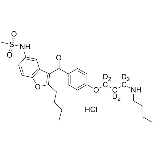 N-Desbutyl Dronedarone-d6 HCl