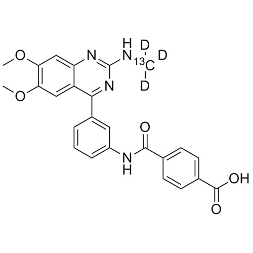 4-((3-(6,7-dimethoxy-2-(methylamino)quinazolin-4-yl)phenyl)carbamoyl)benzoic acid-13CD3