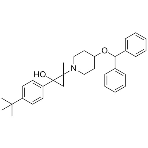 2-(4-(benzhydryloxy)piperidin-1-yl)-1-(4-(tert-butyl)phenyl)-2-methylcyclopropanol