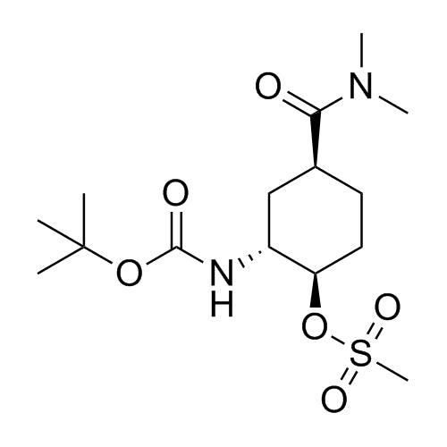 (1R,2R,4S)-2-((tert-butoxycarbonyl)amino)-4-(dimethylcarbamoyl)cyclohexyl methanesulfonate