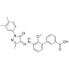 (Z)-3'-(2-(1-(3,4-dimethylphenyl)-3-methyl-5-oxo-1H-pyrazol-4(5H)-ylidene)hydrazinyl)-2'-methoxy-[1,1'-biphenyl]-3-carboxylic acid