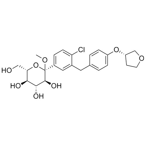 (2R,3S,4R,5R,6S)-2-(4-chloro-3-(4-(((S)-tetrahydrofuran-3-yl)oxy)benzyl)phenyl)-6-(hydroxymethyl)-2-methoxytetrahydro-2H-pyran-3,4,5-triol