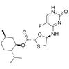 (2R,5R)-(1R,2S,5R)-2-isopropyl-5-methylcyclohexyl 5-((5-fluoro-2-oxo-1,2-dihydropyrimidin-4-yl)amino)-1,3-oxathiolane-2-carboxylate