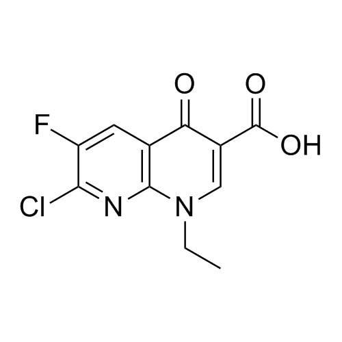 7-chloro-1-ethyl-6-fluoro-4-oxo-1,4-dihydro-1,8-naphthyridine-3-carboxylic acid