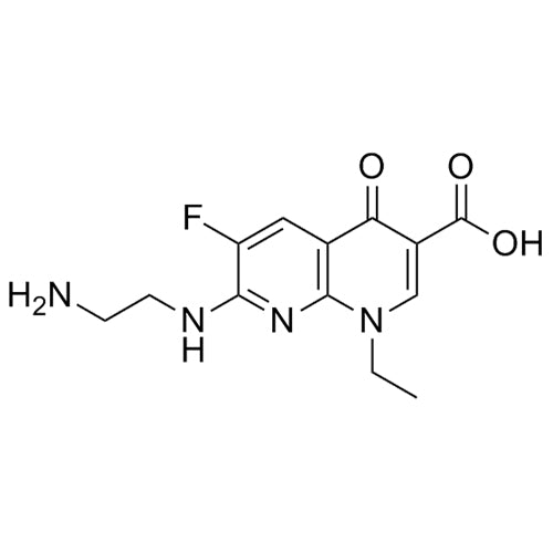 7-((2-aminoethyl)amino)-1-ethyl-6-fluoro-4-oxo-1,4-dihydro-1,8-naphthyridine-3-carboxylic acid