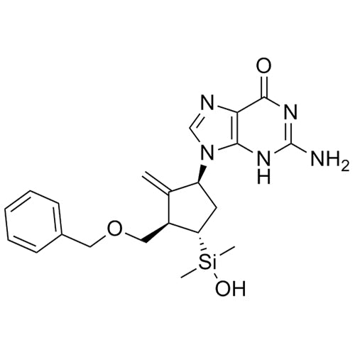 2-amino-9-((1S,3R,4S)-3-((benzyloxy)methyl)-4-(hydroxydimethylsilyl)-2-methylenecyclopentyl)-3H-purin-6(9H)-one