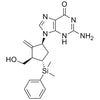 2-amino-9-((1S,3R,4S)-4-(dimethyl(phenyl)silyl)-3-(hydroxymethyl)-2-methylenecyclopentyl)-3H-purin-6(9H)-one