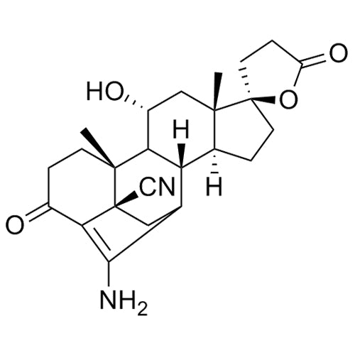 (2'R,5R,8R,10R,11R,13S,14S)-18-amino-11-hydroxy-10,13-dimethyl-3,5'-dioxo-2,3,4',5,5',6,7,8,9,10,11,12,13,14,15,16-hexadecahydro-1H,3'H-spiro[4,7-(metheno)cyclopenta[a]phenanthrene-17,2'-furan]-5-carbonitrile