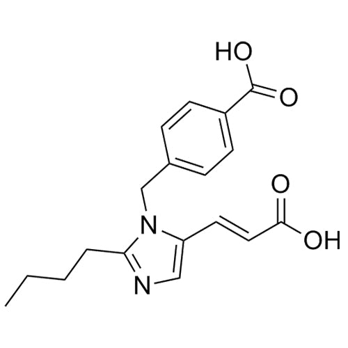 (E)-4-((2-butyl-5-(2-carboxyvinyl)-1H-imidazol-1-yl)methyl)benzoic acid