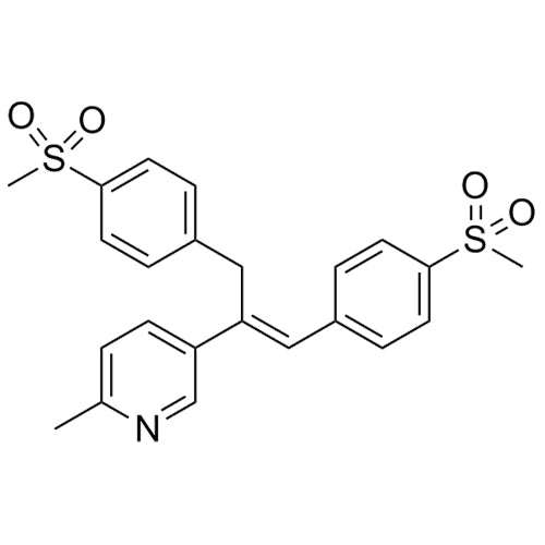 5-(1,3-bis(4-(methylsulfonyl)phenyl)prop-1-en-2-yl)-2-methylpyridine