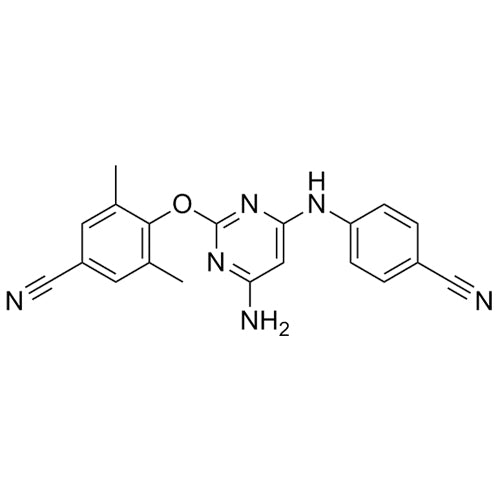 4-((4-amino-6-((4-cyanophenyl)amino)pyrimidin-2-yl)oxy)-3,5-dimethylbenzonitrile