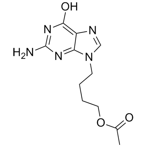 4-(2-amino-6-hydroxy-9H-purin-9-yl)butyl acetate