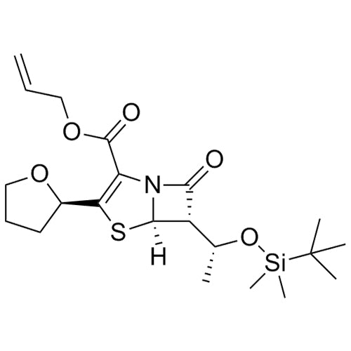 (5R,6S)-allyl 6-((R)-1-((tert-butyldimethylsilyl)oxy)ethyl)-7-oxo-3-((R)-tetrahydrofuran-2-yl)-4-thia-1-azabicyclo[3.2.0]hept-2-ene-2-carboxylate