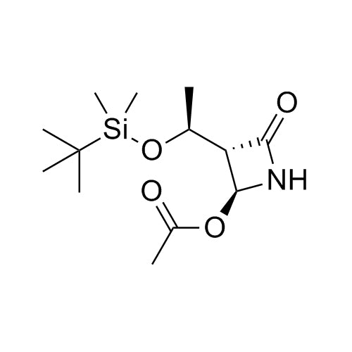 (2S,3S)-3-((S)-1-((tert-butyldimethylsilyl)oxy)ethyl)-4-oxoazetidin-2-yl acetate