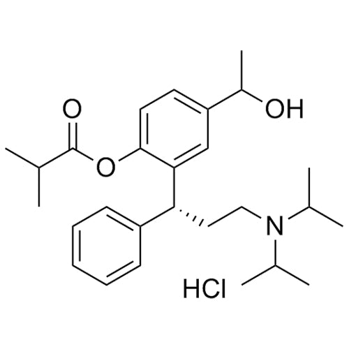 2-((R)-3-(diisopropylamino)-1-phenylpropyl)-4-(1-hydroxyethyl)phenyl isobutyrate hydrochloride