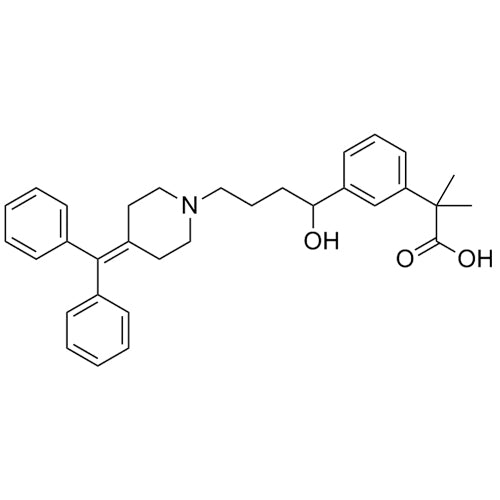 2-(3-(4-(4-(diphenylmethylene)piperidin-1-yl)-1-hydroxybutyl)phenyl)-2-methylpropanoic acid