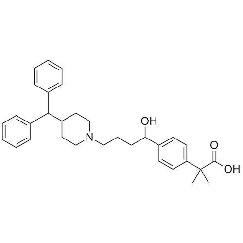2-(4-(4-(4-benzhydrylpiperidin-1-yl)-1-hydroxybutyl)phenyl)-2-methylpropanoic acid