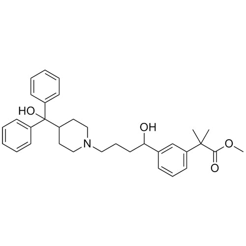 methyl 2-(3-(1-hydroxy-4-(4-(hydroxydiphenylmethyl)piperidin-1-yl)butyl)phenyl)-2-methylpropanoate