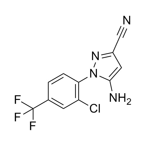 5-amino-1-(2-chloro-4-(trifluoromethyl)phenyl)-1H-pyrazole-3-carbonitrile