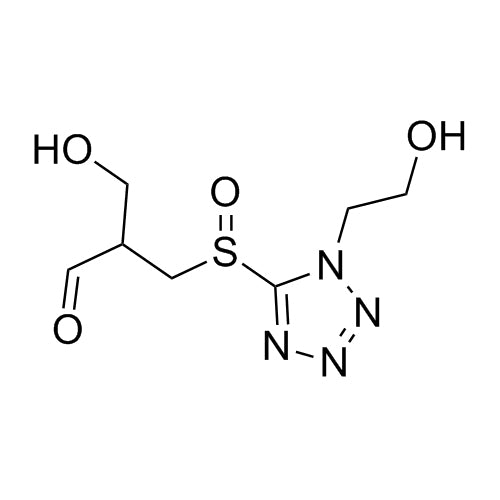 3-hydroxy-2-(((1-(2-hydroxyethyl)-1H-tetrazol-5-yl)sulfinyl)methyl)propanal