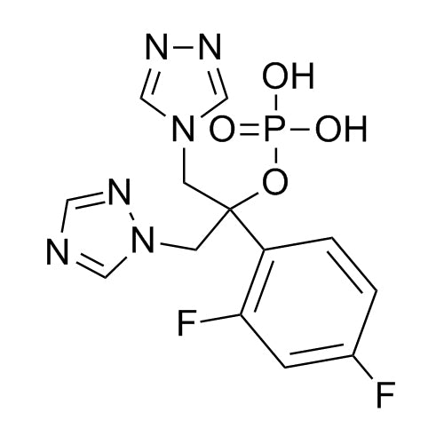 2-(2,4-difluorophenyl)-1-(1H-1,2,4-triazol-1-yl)-3-(4H-1,2,4-triazol-4-yl)propan-2-yl dihydrogen phosphate