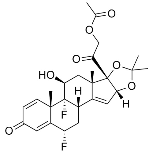 2-((2S,6aS,6bR,7S,8aS,8bS,11aR,12bS)-2,6b-difluoro-7-hydroxy-6a,8a,10,10-tetramethyl-4-oxo-2,4,6a,6b,7,8,8a,8b,11a,12b-decahydro-1H-naphtho[2',1':4,5]indeno[1,2-d][1,3]dioxol-8b-yl)-2-oxoethyl acetate