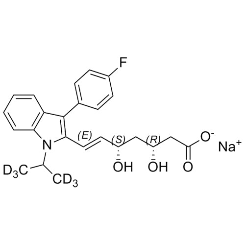 (3R,5S)-Fluvastatin-d6 Sodium Salt