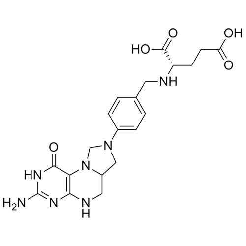 (2S)-2-((4-(3-amino-1-oxo-1,2,5,6,6a,7-hexahydroimidazo[1,5-f]pteridin-8(9H)-yl)benzyl)amino)pentanedioicacid