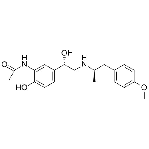 N-(2-hydroxy-5-((S)-1-hydroxy-2-(((R)-1-(4-methoxyphenyl)propan-2-yl)amino)ethyl)phenyl)acetamide