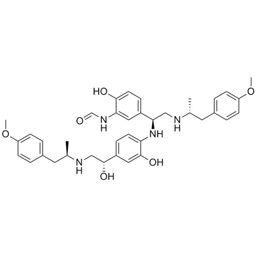 N-(2-hydroxy-5-((S)-1-((2-hydroxy-4-((S)-1-hydroxy-2-(((R)-1-(4-methoxyphenyl)propan-2-yl)amino)ethyl)phenyl)amino)-2-(((R)-1-(4-methoxyphenyl)propan-2-yl)amino)ethyl)phenyl)formamide