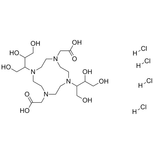 2,2'-(4,10-bis(1,3,4-trihydroxybutan-2-yl)-1,4,7,10-tetraazacyclododecane-1,7-diyl)diaceticacidtetrahydrochloride