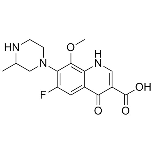 6-fluoro-8-methoxy-7-(3-methylpiperazin-1-yl)-4-oxo-1,4-dihydroquinoline-3-carboxylicacid