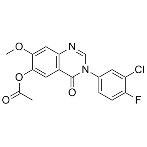 3-(3-chloro-4-fluorophenyl)-7-methoxy-4-oxo-3,4-dihydroquinazolin-6-ylacetate