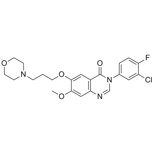 3-(3-chloro-4-fluorophenyl)-7-methoxy-6-(3-morpholinopropoxy)quinazolin-4(3H)-one