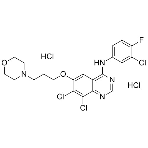 7,8-dichloro-N-(3-chloro-4-fluorophenyl)-6-(3-morpholinopropoxy)quinazolin-4-aminedihydrochloride